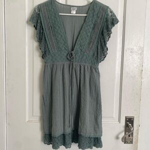Charming Charlie Soft Teal Green Dress